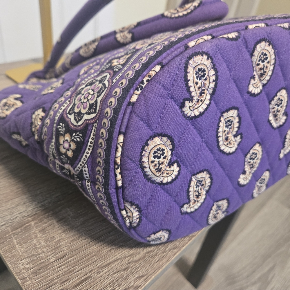 Vera Bradley Purple Paisley Tote Bag - Picture 7 of 10